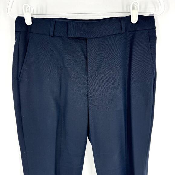 Banana Republic Martin Fit Cotton Stretch Trousers Dark Navy Size 6 - Picture 2 of 9